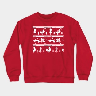 Gecko Fair Isle Pattern (Red) Crewneck Sweatshirt